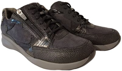 Durea Sneaker 6295 608 1227 Blauw Zwart Wijdte K