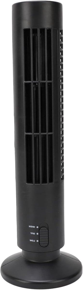 Draagbare Bladloze Bureauventilator Stille Koeling Tafelventilator met 2 Snelheden voor Kantoor Thuis