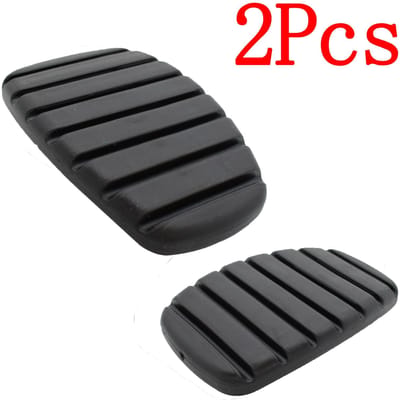 2 Pièces Cache Remplacement Caoutchouc Pédale d'Embrayage Frein de Voiture pour Renault Modus Trafic Twingo Kangoo Clio Espace Scenic Accessoires noir
