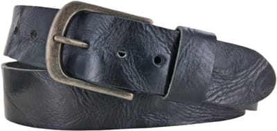 Leren Riem Dames | Kleur: Zwart | Buffellederen Dames Riem | 4,5cm breed | Riemmaat: 85 (totale lengte: 100cm) | 100% echt leer | Nikkelvrije gesp