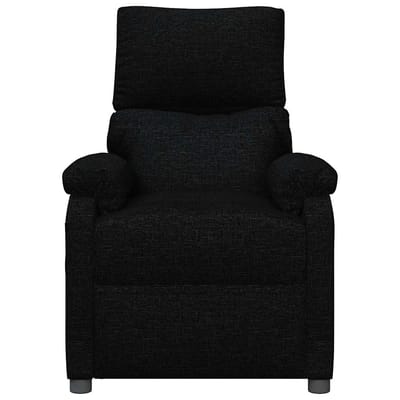 vidaXL - Fauteuil - verstelbaar - stof - zwart