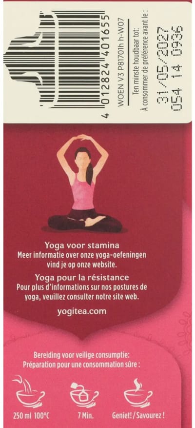 Yogi tea Biologische Thee Womens Energie - 3 x 17 stuks - Voordeelverpakking