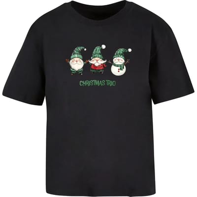 Dames-T-shirt Merchcode Christmas Santa