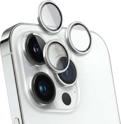 Force Case, Lens Protector geschikt voor iPhone 14 Pro / 14 Pro Max - Ultra-Resistant, Zilver