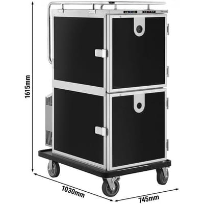 GGM Gastro Bankettwagen - Beheizt & Gekühlt - 2x 158 Liter - für 12x GN 2/1