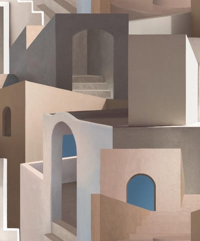 Arty Arches/stairs bruin - M468-07