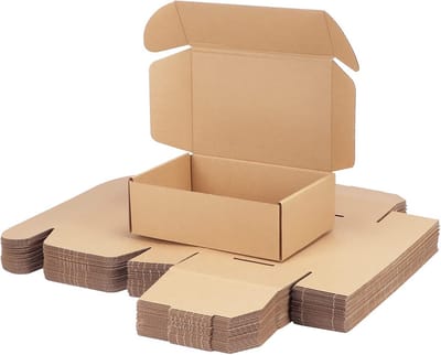 Verzenddozen bruin karton 9x6x3 inch - 25 stuks - met deksel - geschikt voor kleine geschenken en poststukken