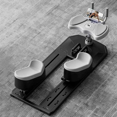 Kruiptrainer Rugtrainer - Fitnessstation Core - Mobiliteit Verbeteren - 6-in-1 Multifunctioneel - 70 cm Bewegingsbereik - Zwart