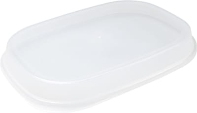 Circ deksel Schaal - menuschaal - reusable - pP - rechthoekig - 239.5x184.5x26.3mm - transparant - 48 stuks