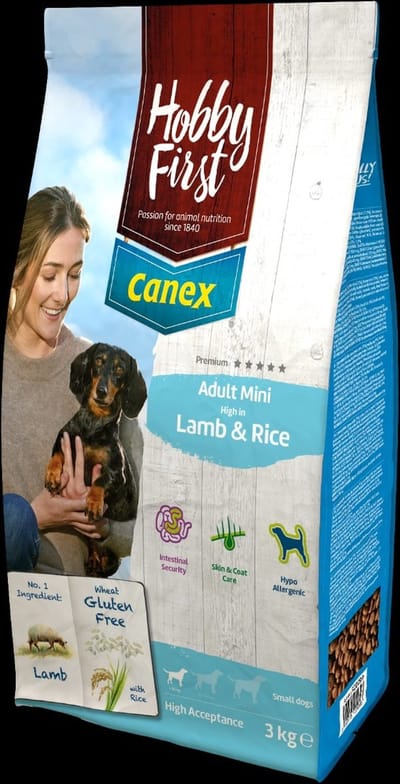 Hobby First Canex Adult Lamb & Rice Mini 3 kg - Hond