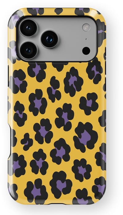 DripCase Luipaard Hoesje geschikt voor iPhone 17 Pro Max | Backcover met Mag | Hoesje met Dierenprint geschikt voor iPhone 17 Pro Max Wild Electric