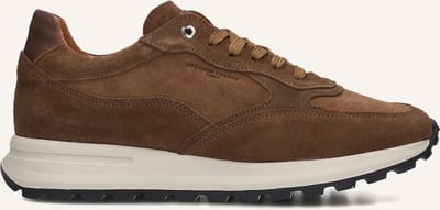 STEFANO LAURAN Champ Sneakers - Suède - Heren - Bruin - Maat 44