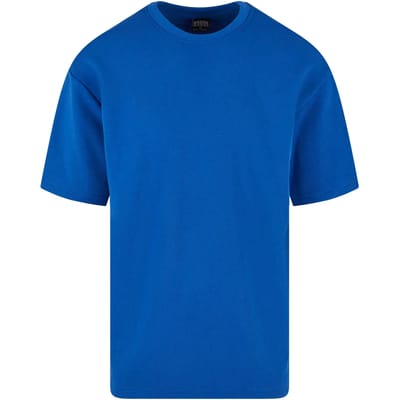 Urban Classics - Light Terry Crew Heren T-shirt - L - Blauw
