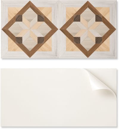 Zelfklevende vinyltegels voor de hal, geometrisch patroon in een vierkant, 10x40x20 cm