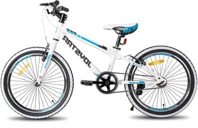 Kinderfiets Mountainbike - Jongens Meisjesfiets - Veilig Fietsen - Dubbele Remmen - 24 Inch - Wit