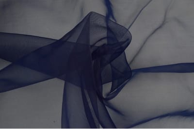 Organza stof - Marineblauw - 1 meter - Per meter - 150cm breed