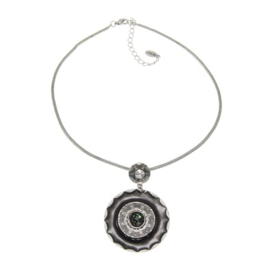 Behave ketting - Decoratieve cirkelvormige hanger - Mode accessoires - Nikkelvrij - 42,5 cm