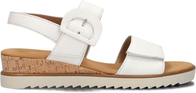 Gabor 752 Sandalen - Met Sleehak - Dames - Wit - Maat 37