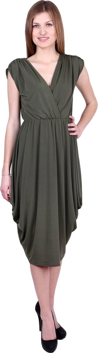 KARDASHIAN STYLE groene midi-jurk van John Zack
