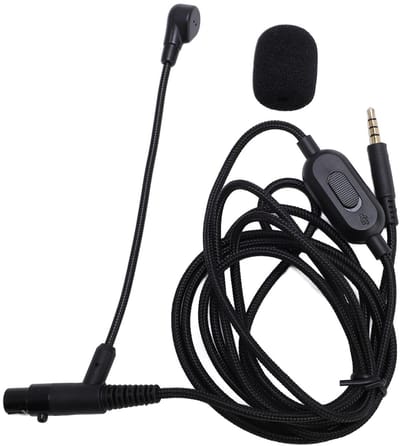 Dailygoods- Boommicrofoonkabel 1,8 M - Compatibel met Q701/K712/K702/K240/K141/K171 - 3,5 Mm Plug - 3 PIN XLR Vrouwelijke Connector - Verstelbare Microfoonpool - Microfoonkabel