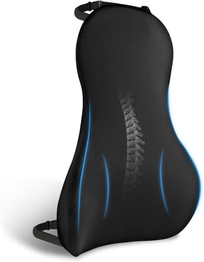 Ergonomisch Lumbar Kussen voor Autostoel, Ondersteuning voor Rug, Comfortabel Kussen voor Bestuurders en Stoelen
