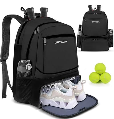 Padeltas - Padelrugzak - Padelzak - Padel rugzak - Zwart