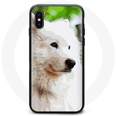 Iphone XS Max Hoesje Samojeed Wit wit