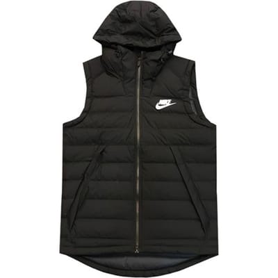 Doudounes Nike Homme Noir à Capuche Modérée Autre AJ7951-010 L white