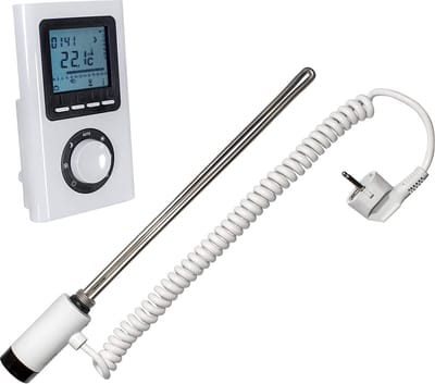 Schulte elektrisch verwarmingselement – TYPE 5 – 300 WATT - voor Schulte designradiator als ruimteverwarmer – digitale remote afstandsbediening - art. 7054300
