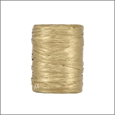 Luxe Cadeaulint - Raffia Lint - Paper Lint - Goud - 100 meter - 5mm - Hobbylint - Versierlint - Papier