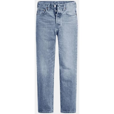 Levis Damesjeans 501 met rechte pijpen en enkellengte (Oxnard Athene)