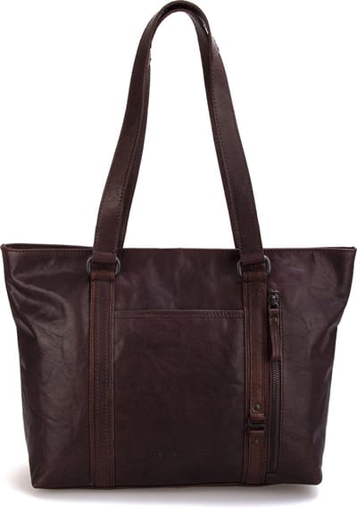Leren Shopper - Gabby - Donkerbruin