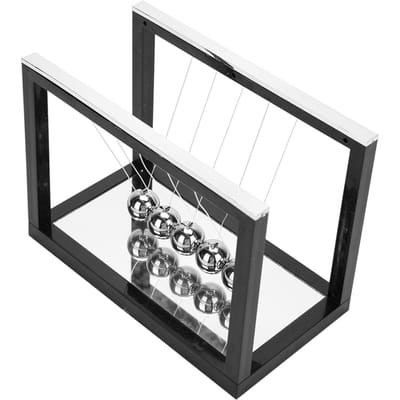 Slingerbal Decoratie Knutsel Kinderen Speelgoed Cadeau Educatief Wetenschappelijk Gereedschap met Spiegel Zwart
