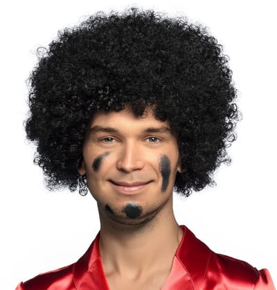 Boland Pietenpruik - zwart - krullen - sint en piet - sinterklaas - dames/heren