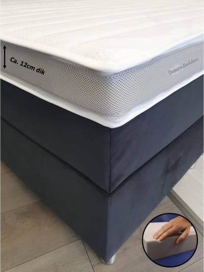 Topper 70x190 - Prestige Aegis - Hybride schuim - Ondersteunend - Anti Allergie - Ca. 12cm dik - Stevig