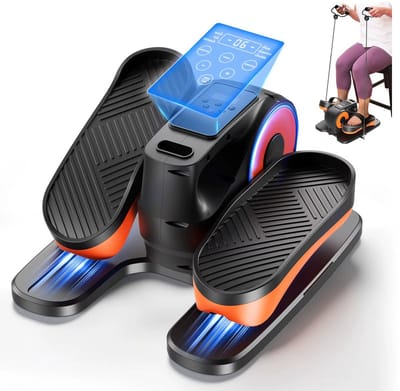 JOYNEXTBUY - Onder Bureau Elliptische Trainer - Elektrische Beentrainer - 12 Snelheden - Stille Pedaaltrainer voor Thuis en Kantoor