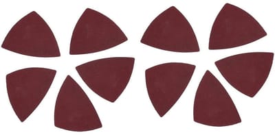Store_8 - Schuurpapier - Driehoek Zandpapier - Zelfklevend - 80mm - Geschikt voor Hout en Metaal - Pack van 10 - Voor Schuren en Polijsten