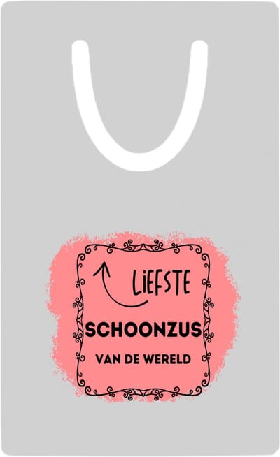 Hacebo® - liefste schoonzus van de wereld metalen boekenlegger - Zus - de liefste schoonzus - verjaardag - cadeautje voor zus - zus artikelen met opdruk - kado - geschenk Bladwijzer boekenleggers - 7.6 cm x 5cm