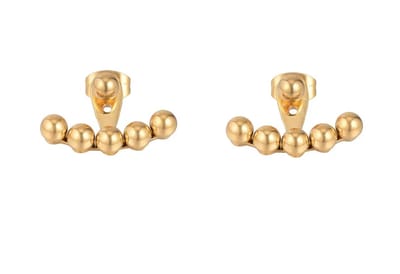 WeLoveSilver - Chirurgisch stalen oorstekers - goudkleur - bolletjes