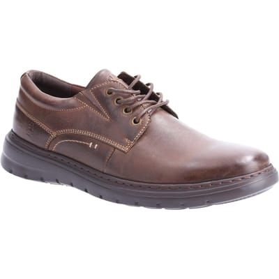 Hush Puppies Heren Triton Leren Casual Schoenen (Bruin)