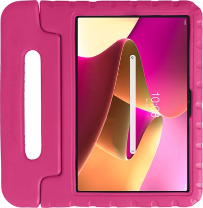Hoes - Geschikt voor Lenovo Tab M10 Plus (3e / 3rd Generatie) - Kinderhoes Shockproof Bumper - Kidsproof Case - Tablet Hoesje - Kinder Hoesje Cover - Roze