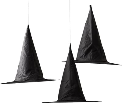 Ginger Ray - Hangdecoratie heksenhoed (3 stuks) - Halloween - Halloween Decoratie - Halloween Versiering