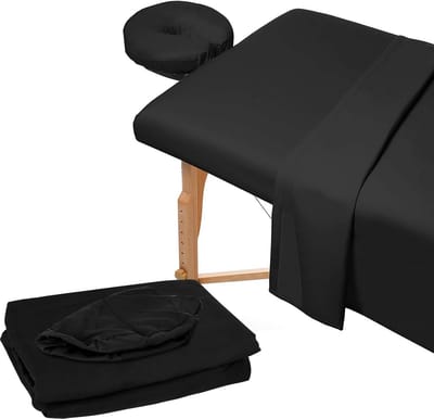 3-Delige Set Massagetafel Beddengoed van Zachte Microvezel