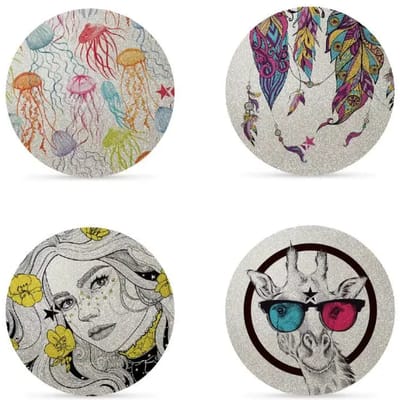 4 reflecterende, scheurvaste, herpositioneerbare stickers Myflash flash girl power