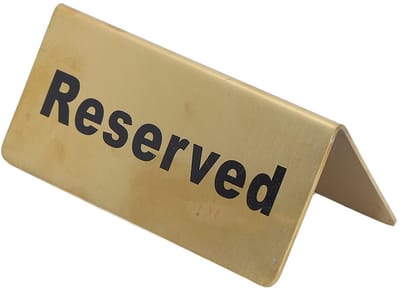 Dailygoods- Tafelbord Dubbelzijdig Ontwerp - Gouden Metalen Tafelblad - Roestvrij Staal - Stabiel - Eenvoudig Schoon Te maken - Geschikt voor Restaurants - Tafelbordje