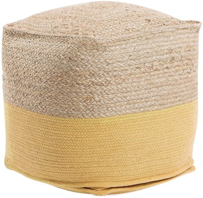 KIRAMA - Poef - Beige - 44 cm - Katoen