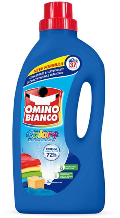Omino Bianco - Color+ - Wasmiddel - Tot 72h Parfum - Gekleurde Was - 37 Wasbeurten