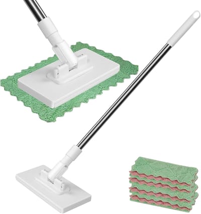 No-wash Dweil - Reinigingsgereedschap - Vloeren Schoonmaken - Met 4 Pads - 100 cm - Niet gespecificeerd