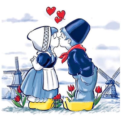 5d Diy Diamond Schilderen Cartoon Kinderen Kus Diamant Borduren Kruissteek Kinderen Decor geschenken 30X30CM blue