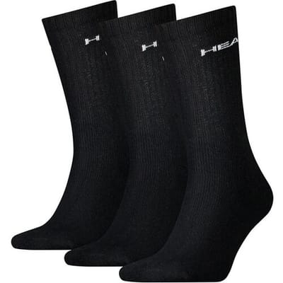 Head Crew Sock 3-pack Black-35-38